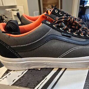 VANS Old Skool Skate Old Skool Spitfire Black/Flame Authentic 100% MENS 12 NEW